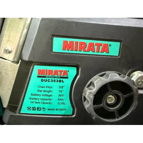 Акумуляторна ланцюгова пила Mirata DUC353BL PRO