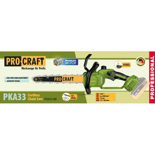 Акумуляторна пила Procraft PKA33 ( 2 АКБ 4Ач і ЗП)