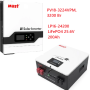 Комплект резервного питания MUST 3,2 кВт + Смарт LiFePO4 аккумулятор 24V 200Ah (5,12 кВт·ч)