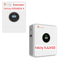 Комплект резервного живлення Інвертор Felicity IVEM4024-II 4 кВт + акумулятор Felicity FLA24100