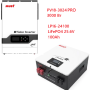 Комплект резервного живлення MUST 3,0 кВт + Смарт LiFePO4 акумулятор 24V 100Ah (2,56 кВт·год)