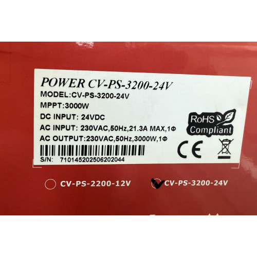 Гібридний інвертор Covax CV-PS-3200-24 В, 3200 Вт