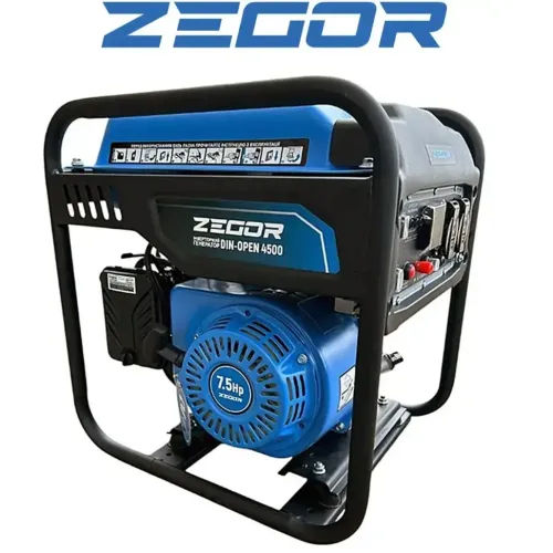 Інверторний бензиновий генератор ZEGOR DIN-OPEN4500 4,5 кВт