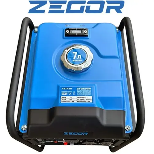 Інверторний бензиновий генератор ZEGOR DIN-OPEN4500 4,5 кВт