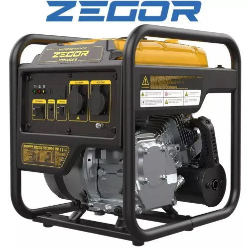 Інверторний бензиновий генератор Zegor FORT4500-O 4,0–4,5 кВт, ручний стартер