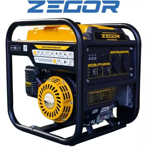Інверторний бензиновий генератор Zegor FORT4500-O 4,0–4,5 кВт, ручний стартер