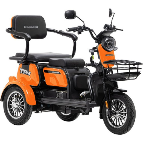 Електричний трицикл Crosser TR-1 PRO (LFP) 1500ВТ, 76.8V 30AH 