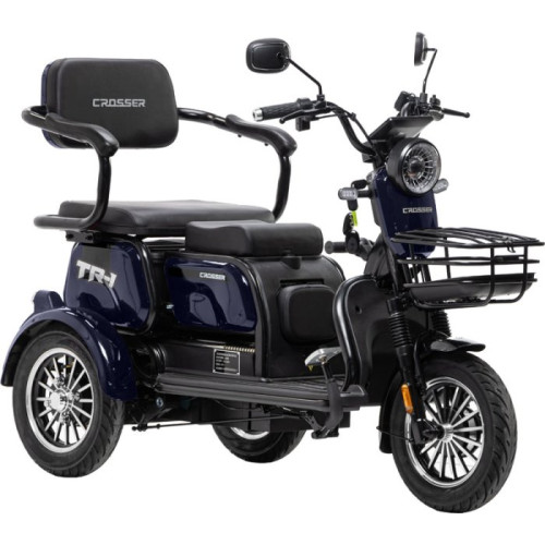 Електричний трицикл Crosser TR-1 PRO (LFP) 1500ВТ, 76.8V 30AH 
