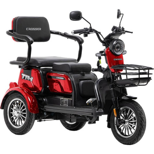 Електричний трицикл Crosser TR-1 PRO (LFP) 1500ВТ, 76.8V 30AH 