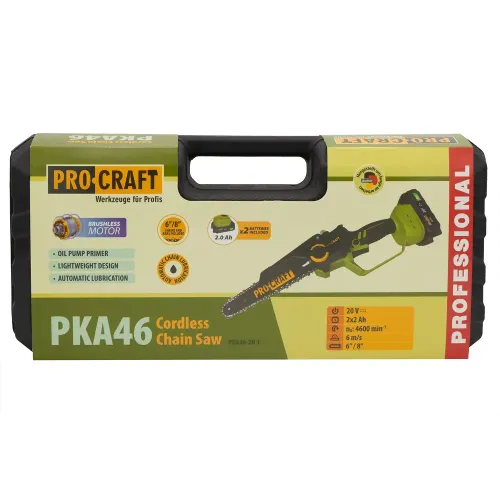 Акумуляторна міні-пила Procraft PKA46 (2 АКБ і ЗУ) кейс