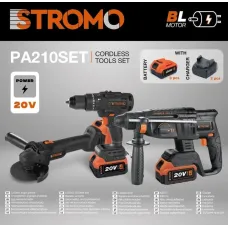 Акумуляторний набір Stromo 3в1 Professional (з 3АКБ 4А/Ч і ЗП Кейс)