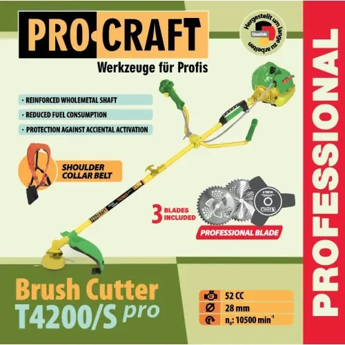 Коса бензинова Procraft T4200/S PRO + Подарунок