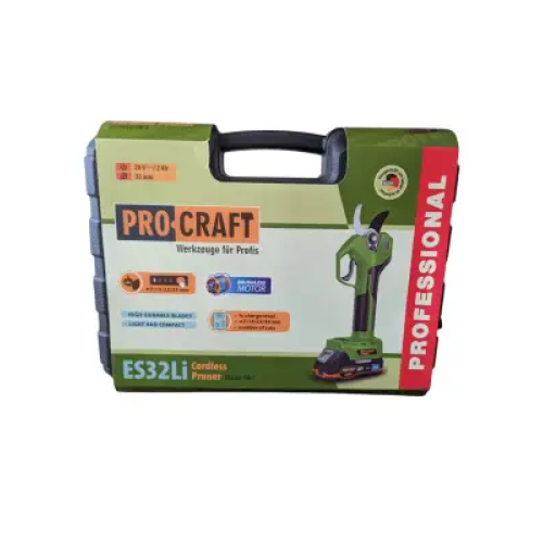Акумуляторний секатор Procraft ES32Li (1 Акб і ЗУ+ Лезо) Дисплей
